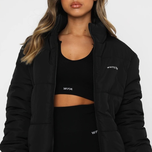 White fox | Not Giving In Puffer Jacket Black - Picture 4 of 6